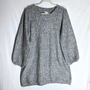 NWT Max Studio Womens Long Sweater / Dress Gray Long Sleeve Size XL - $138